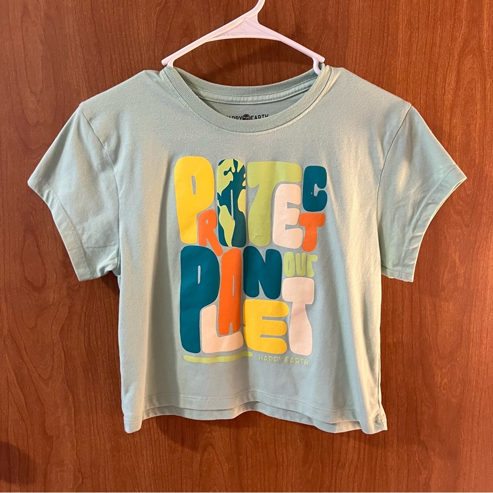 Protect the Earth Crop Top Happy Earth